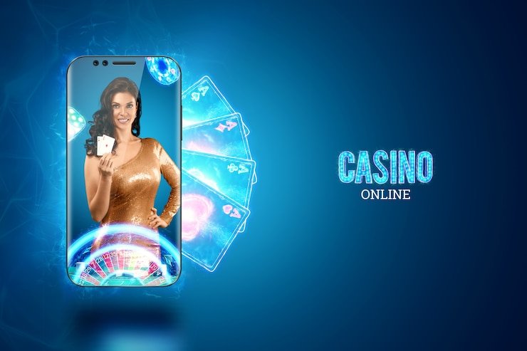 Ilustrasi pengguna yang memainkan perjudian dengan kontrol anggaran dan waktu sesuai prinsip responsible gaming